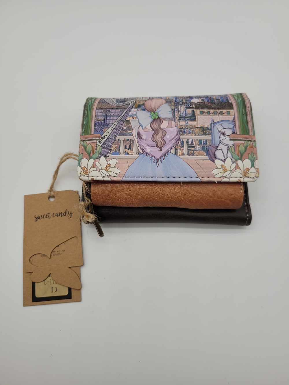 NWT Sweet Candy Illustrated Trifold Wallet – Brand New with Tags 🏷️